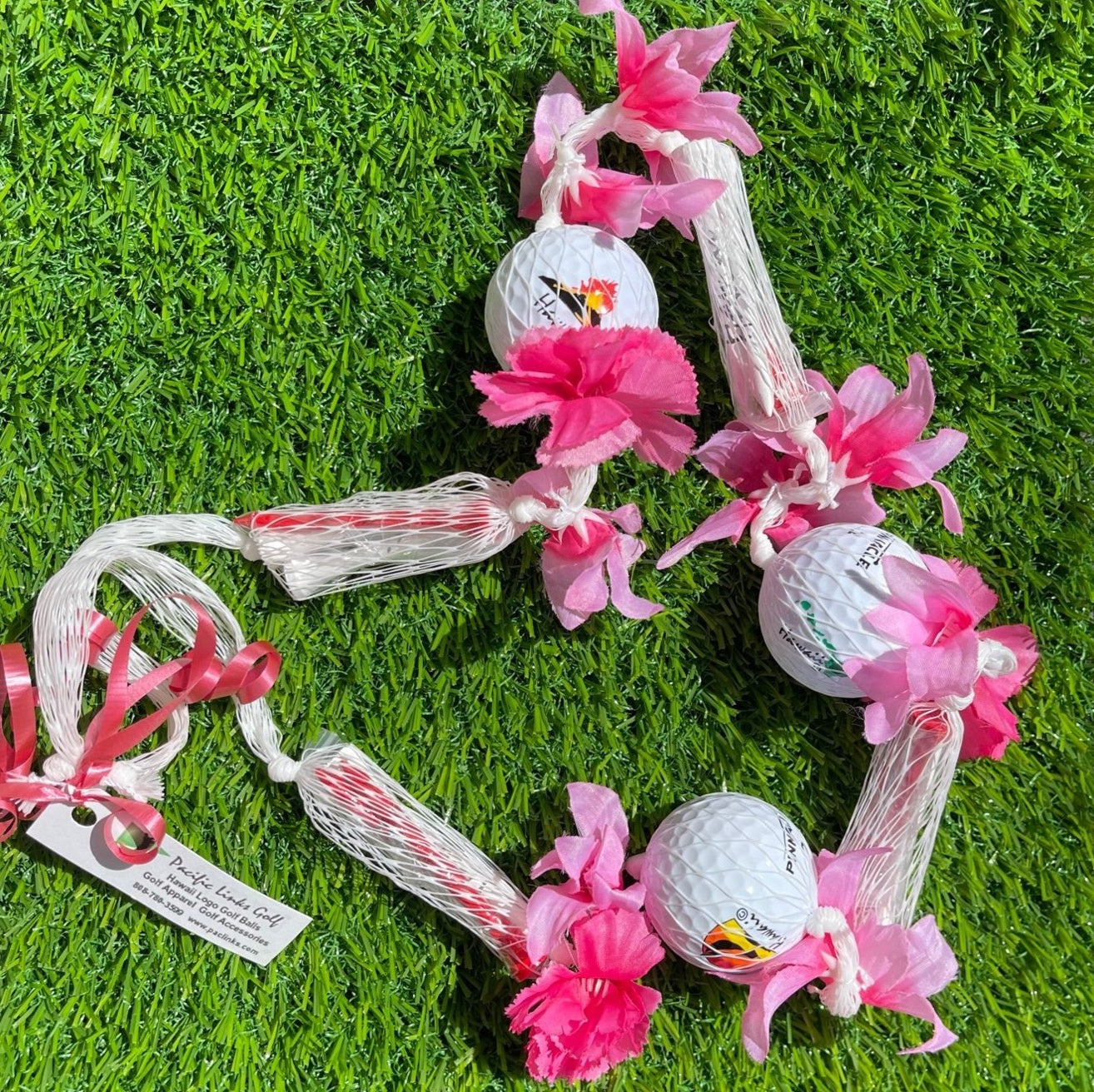Pink 3-Ball Lei