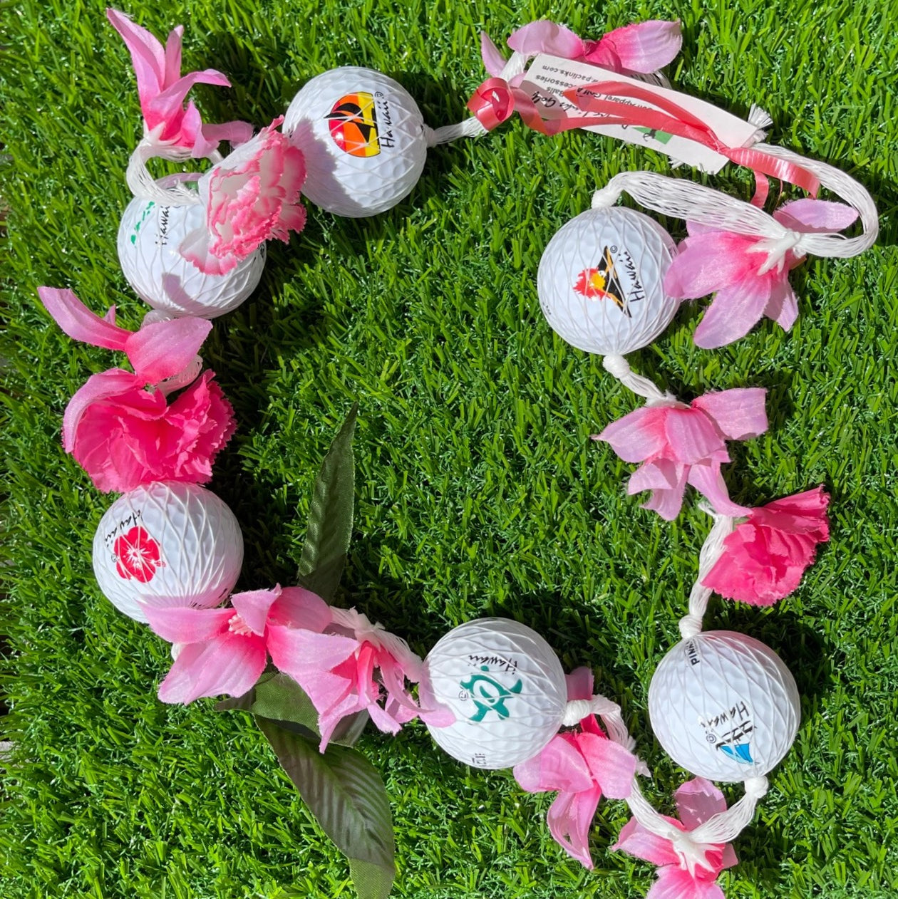 Pink 6-Ball Lei